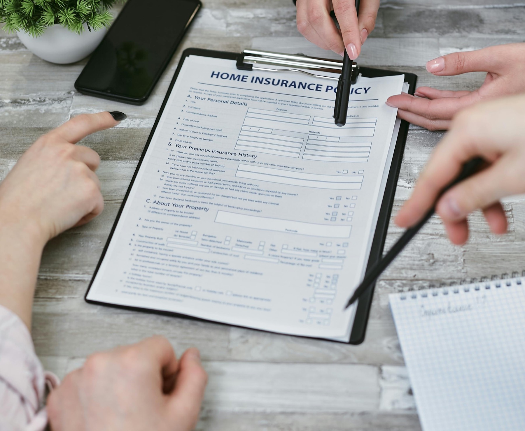 Home insurance planning